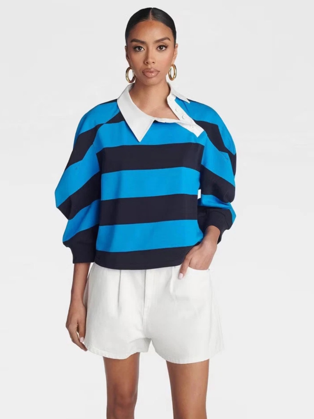 KBB by KAHLANA “The Striped Crewneck T-Shirt”